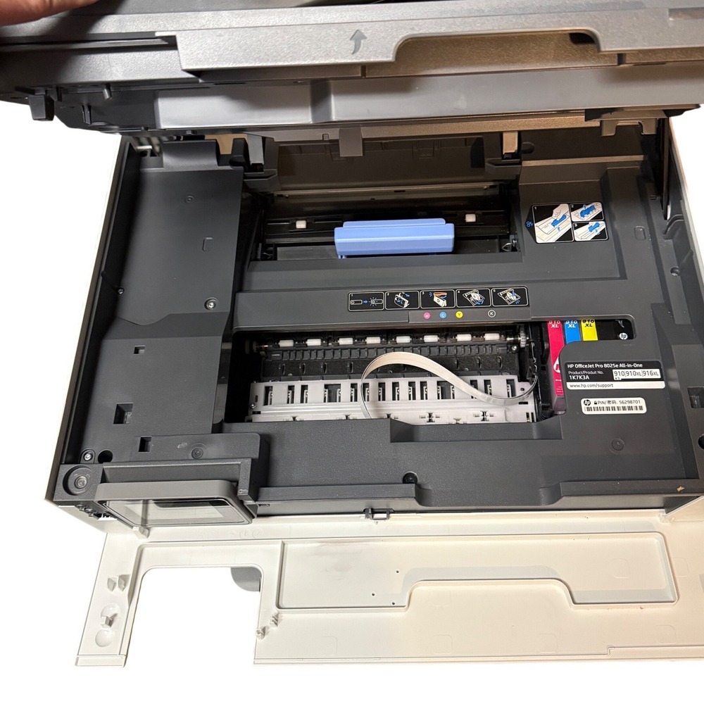 HP OfficeJet Pro 8025e All-in-One Wireless Color Inkjet Printer White Basalt - Picture 4 of 5